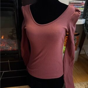 Ardene Ribbed Long Sleeve Top